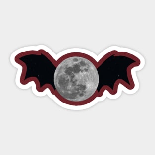 Bat-Moon Sticker